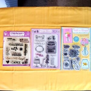 Lot Of 3 Stamp/metal Die Sets.  Lot #37